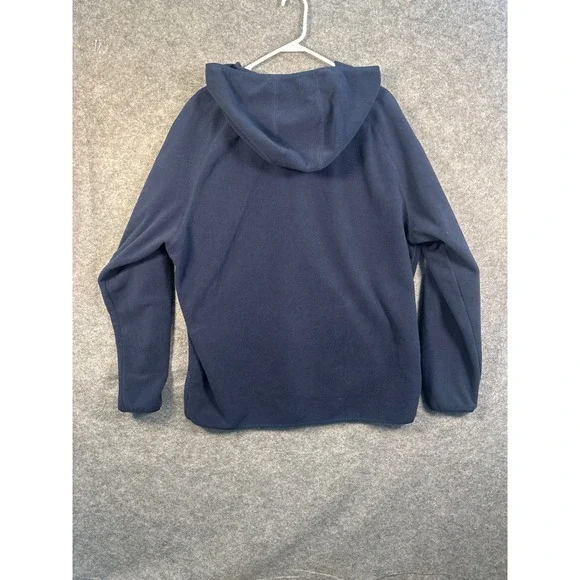Pendleton Mens XL Navy Blue Fleece Henley Hoodie Pullover Kangaroo Pocket XL